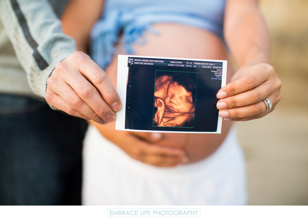 Malibu Pregnancy Portrait with 3D Ultrasound