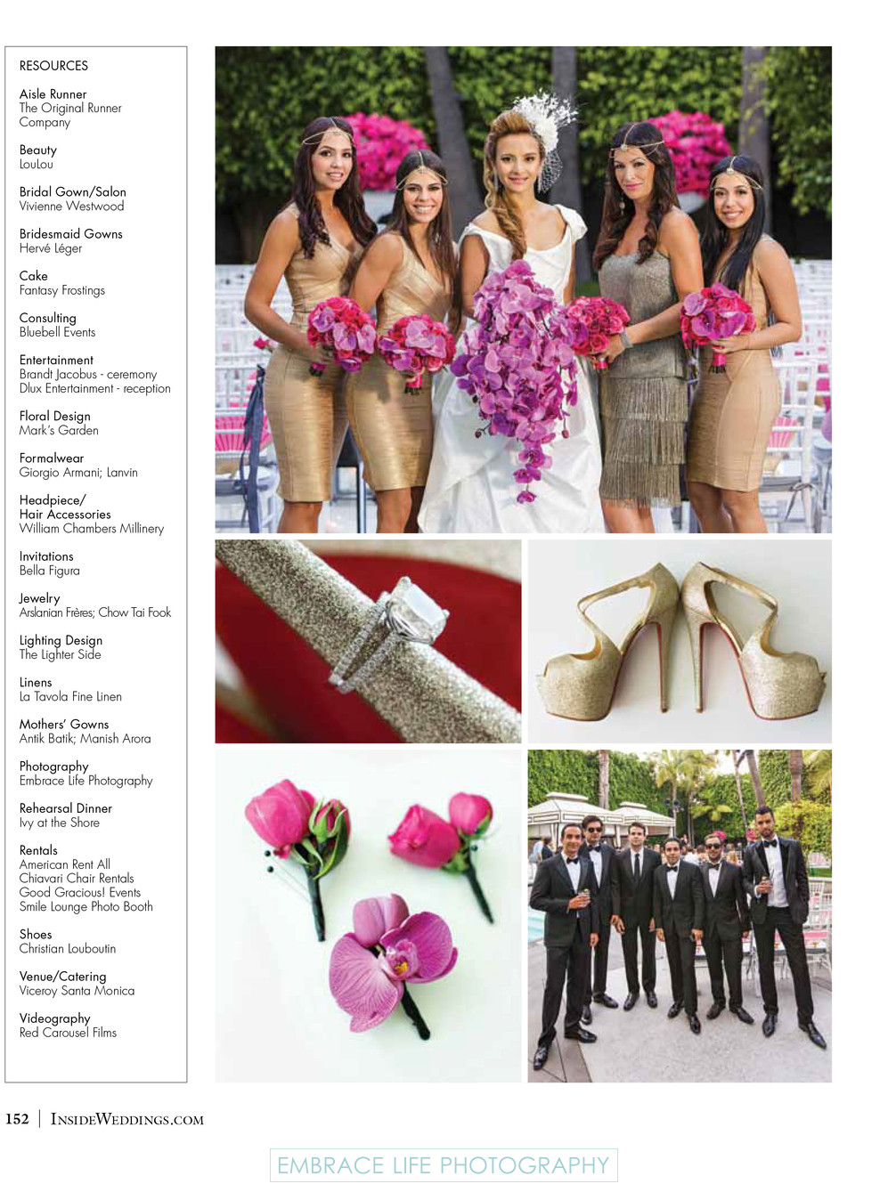 Viceroy Santa Monica Wedding Party and Detail Photos