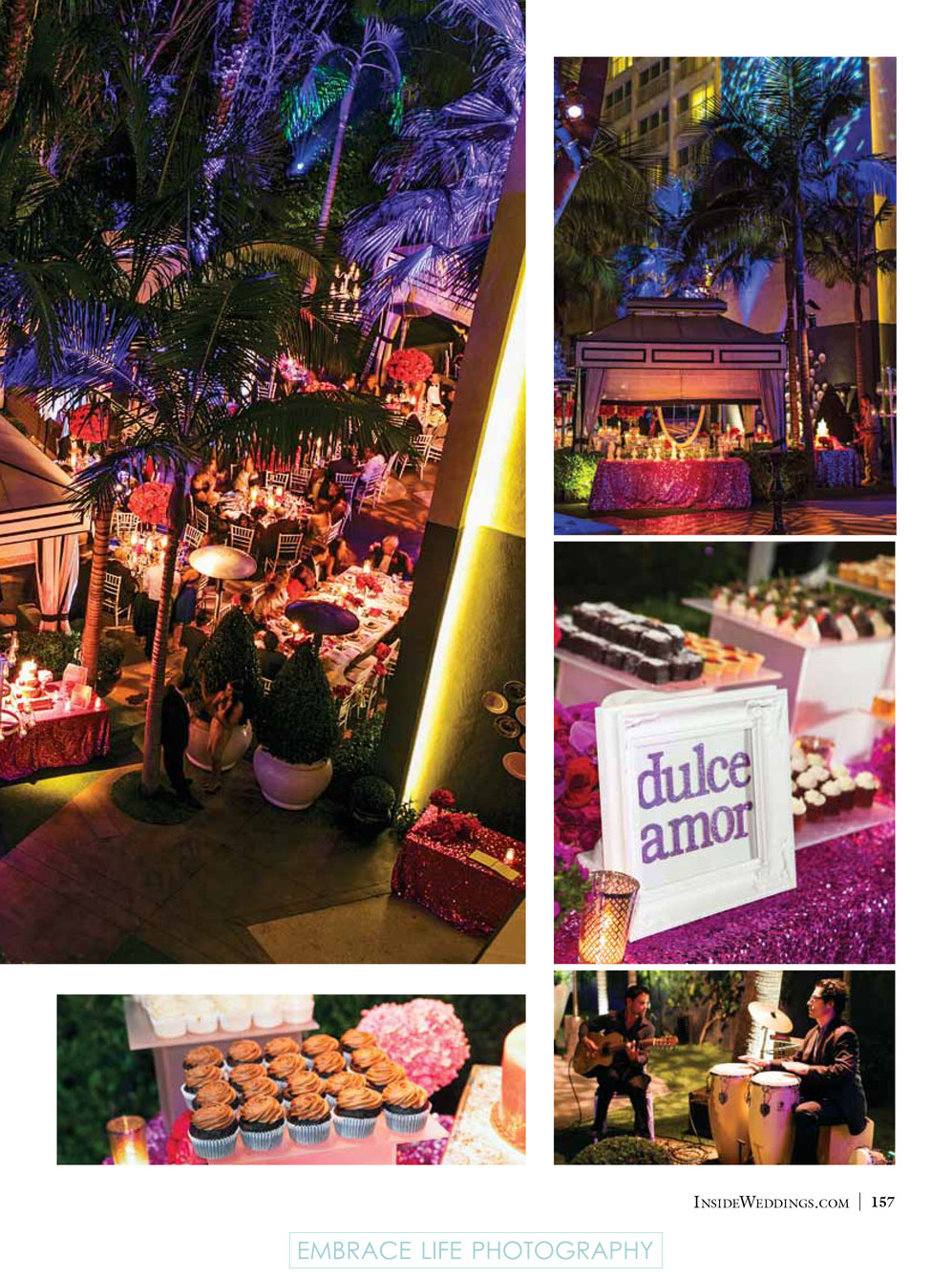 Viceroy Santa Monica Wedding Reception Poolside