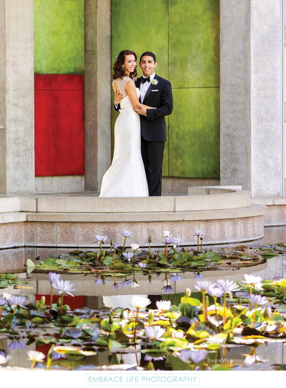 Skirball Center Wedding - Bride & Groom Portrait