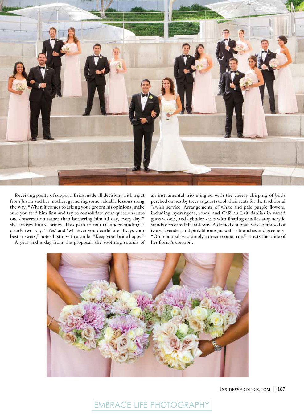 Skirball Center Wedding - Bridesmaids and Groomsmen