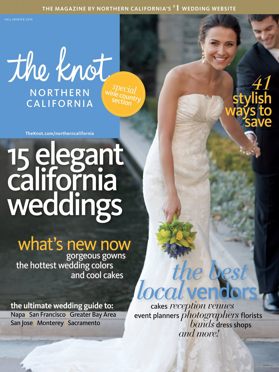 Napa Valley Wedding - The Knot NorCal Magazine Cover