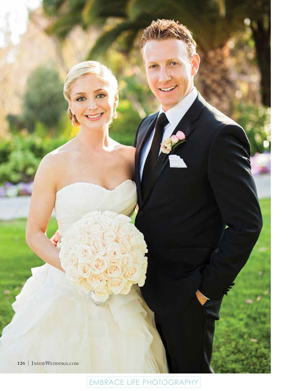 Traditional Bride and Groom Portrait - Inside Weddings