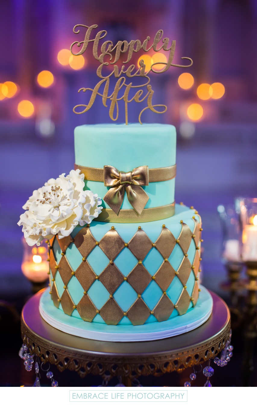 Gorgeous Cake at a Vibiana Wedding in Los Angeles, CA