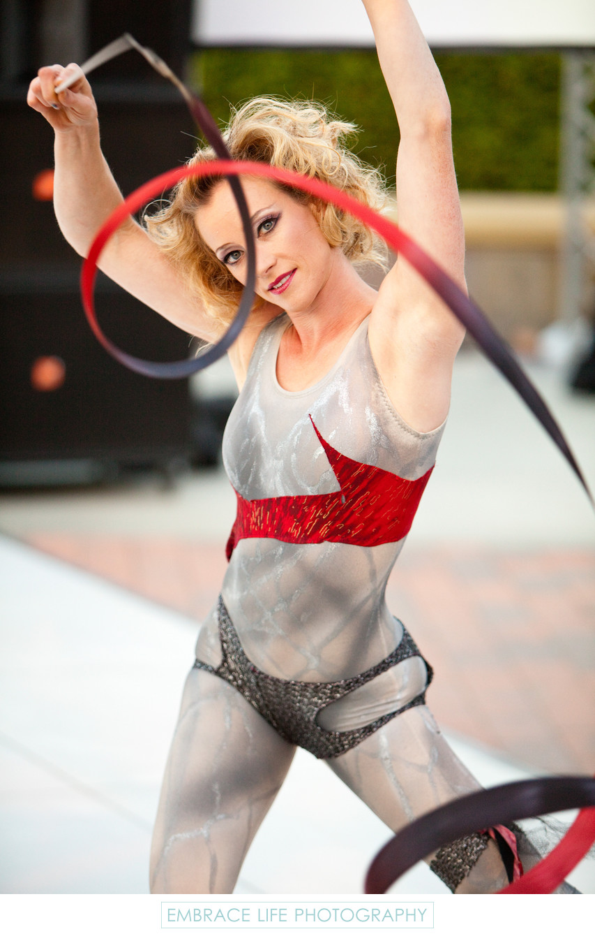 Action Photograph of Dancer Performing at Fundraiser