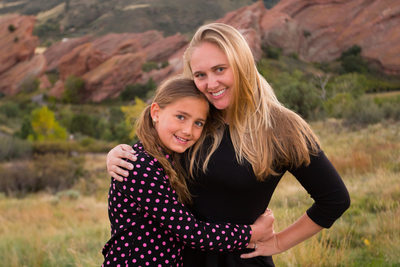 Amber and Faith at Red Rocks Outside Denver, Colorado