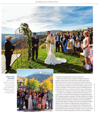Colorado Rocky Mountain  Wedding - Inspirato Magazine