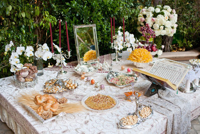 Persian Wedding Sofreh Aghd at Four Seasons Los Angeles