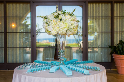Terranea Resort Wedding Reception Escort Card Table