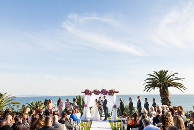 Pacific Palisades Ocean View Wedding Ceremony Location