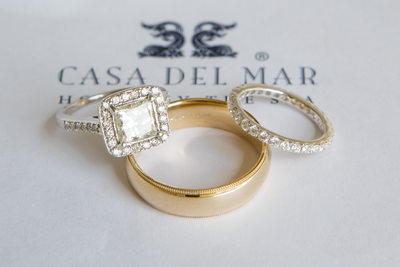 Casa del Mar Wedding Ring Detail Photograph