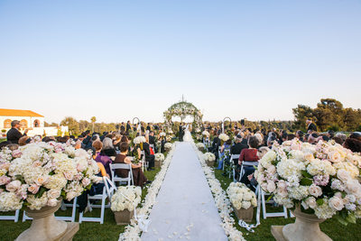 Wedding Ceremony at Riviera Country Club