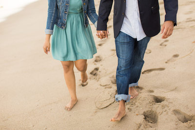 Engagement Portrait During Malibu Proposal