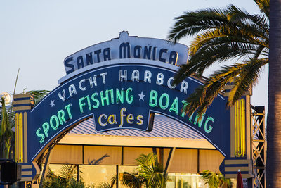 Santa Monica Pier Signage