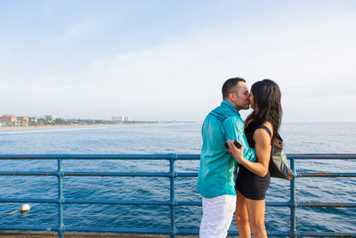 Marriage Proposal Photographed on the Santa Monica Pier