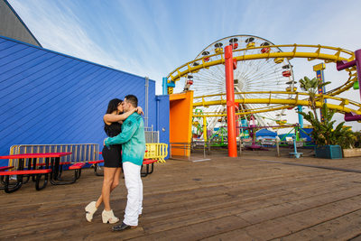 Proposal at Pacific Park on the Santa Monica Pier