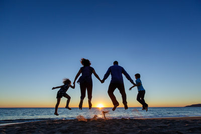 Family Portrait on the Beach in Santa Monica