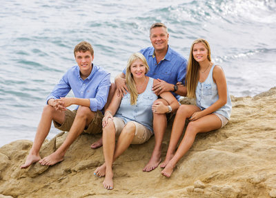 Malibu Family Portrait on the Beach