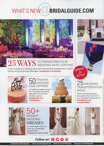 Bridal Guide Magazine - Wedding Lighting