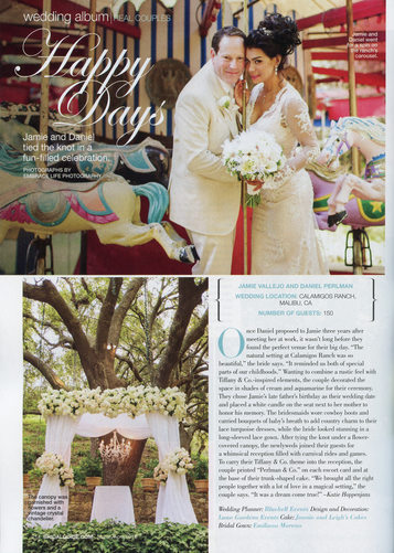 Bride and Groom on Carousel / White Floral Chuppah