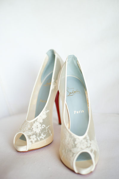 Lace Christian Louboutin Wedding Shoes