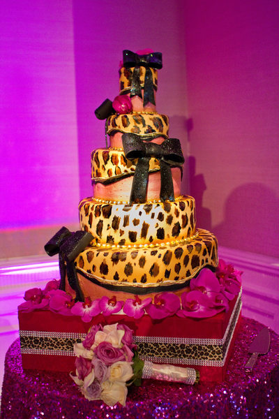 Leopard Print Wedding Cake