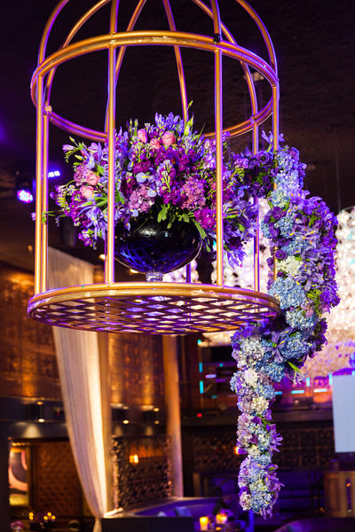 Greystone Manor Bat Mitzvah Birdcage Flower Arrangement