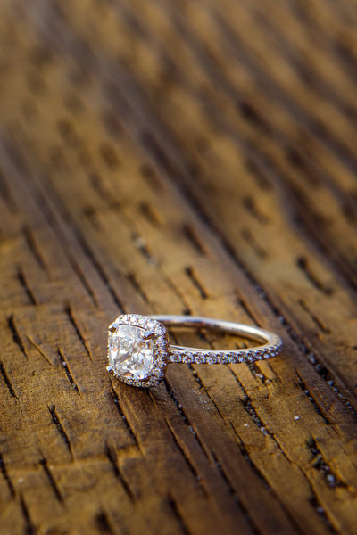 Beautiful Diamond Engagement Ring on Santa Monica Pier
