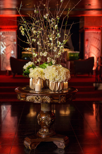Flower Arrangements Inside the Cicada Restaurant