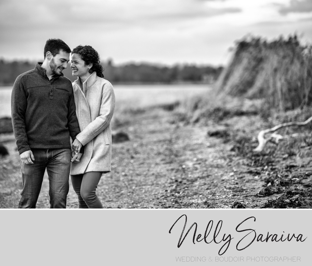 Briston, Rhode Island Fall Engagement Session - Nelly Saraiva Photographer