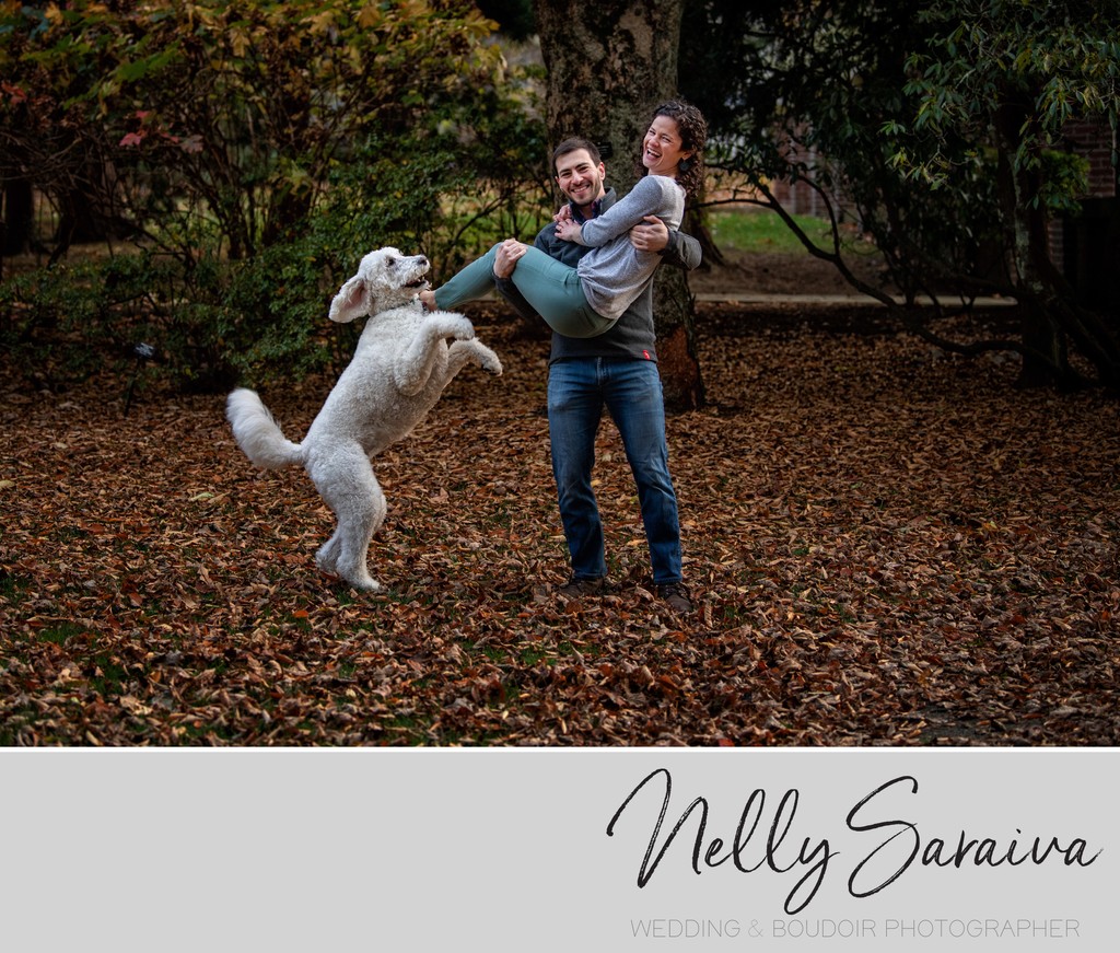 Briston, Rhode Island Fall Engagement Session - Nelly Saraiva Photographer