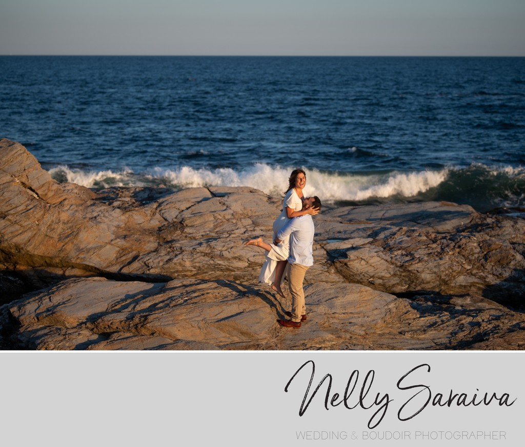 Jamestown, RI Engagement Session - Nelly Saraiva Wedding Photographer