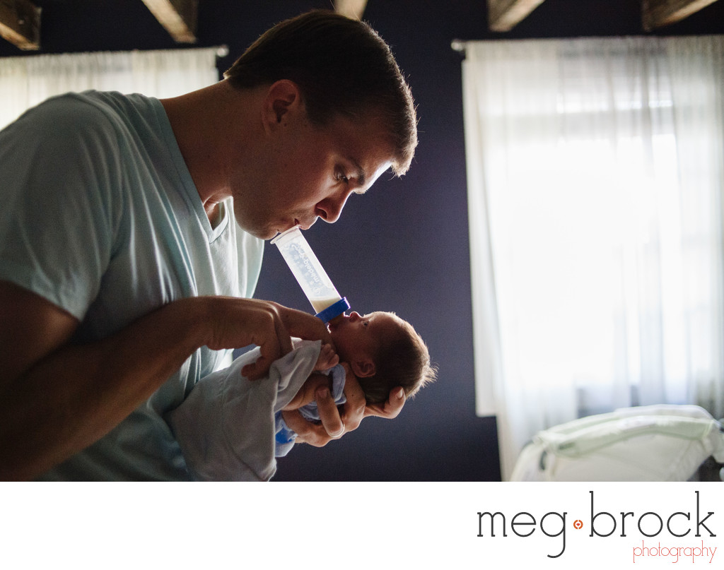 Newborn Fatherhood Documentary Philadelphia Photography