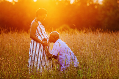 Best Sunset Tyler Park Maternity Photography