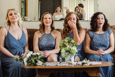 Bucks County Bridesmaids Candid Wedding Photographer