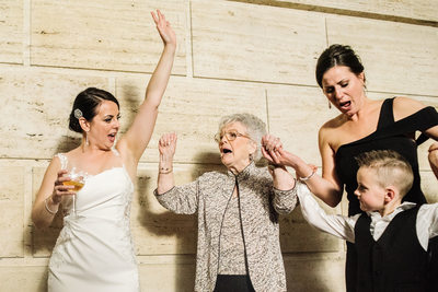 Grandmother Dancing Documentary Wedding Photography