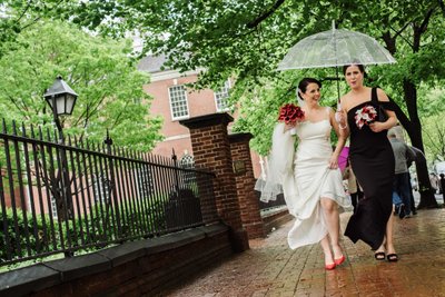 Philadelphia Documentary Rainy Wedding Photographer