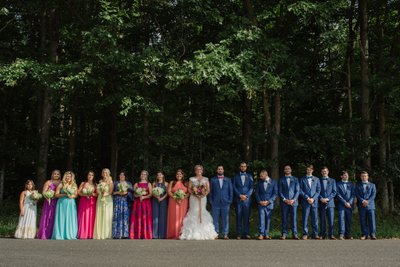 Colorful Bucks County Bridal Party 