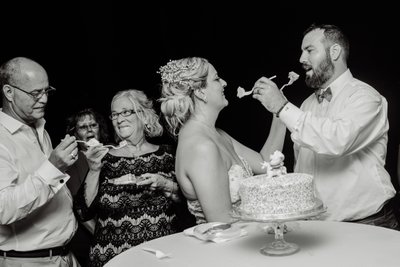 New Jersey Candid Wedding Photography Cake 