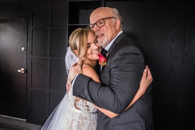Philadelphia Wedding First Look With Dad 