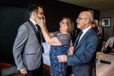Proud Parents Of the Groom Getting Ready 