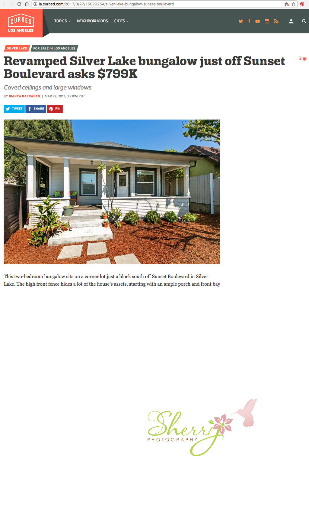 Silver Lake bungalow $799K