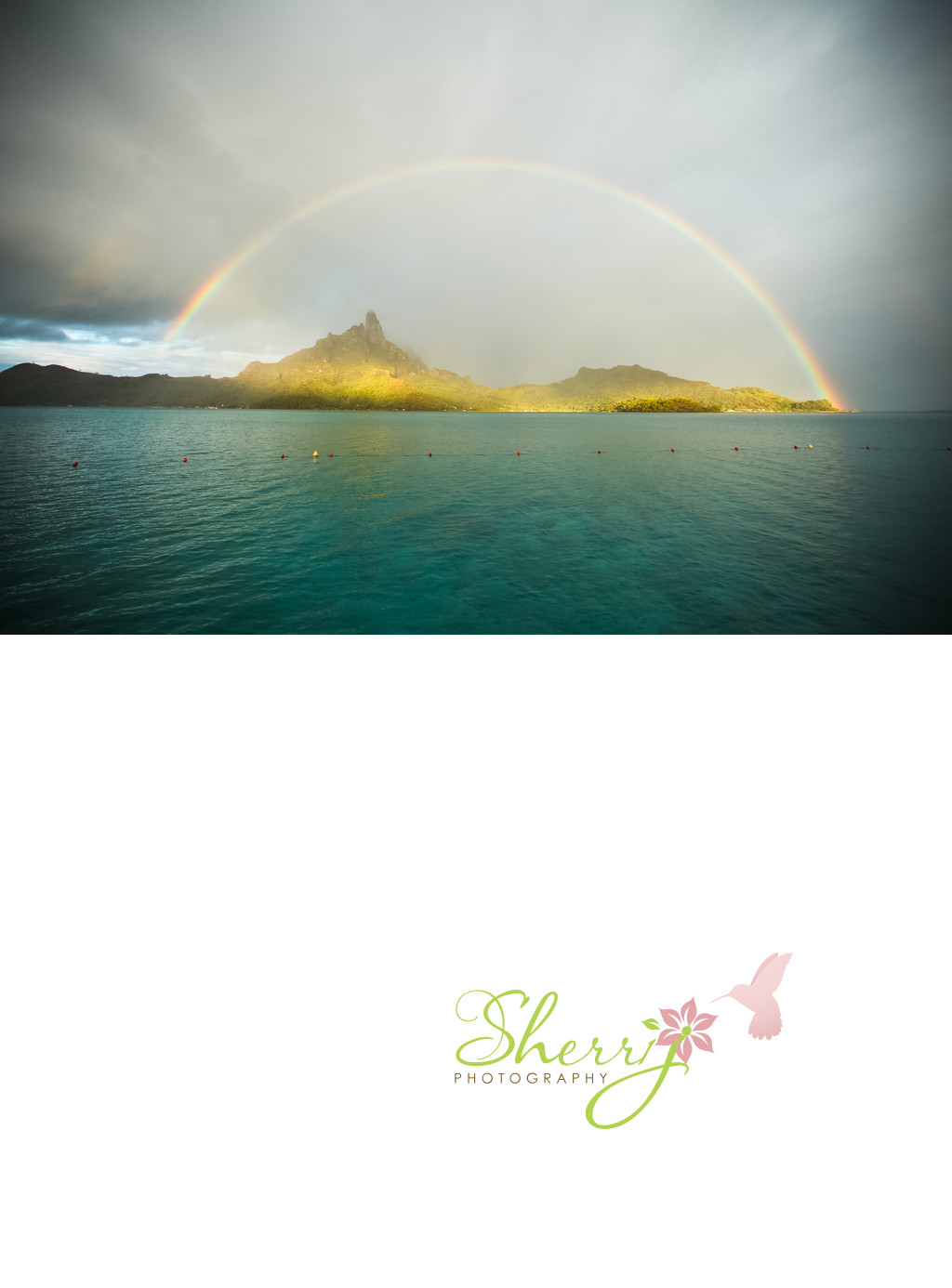 Bora Bora rainbow