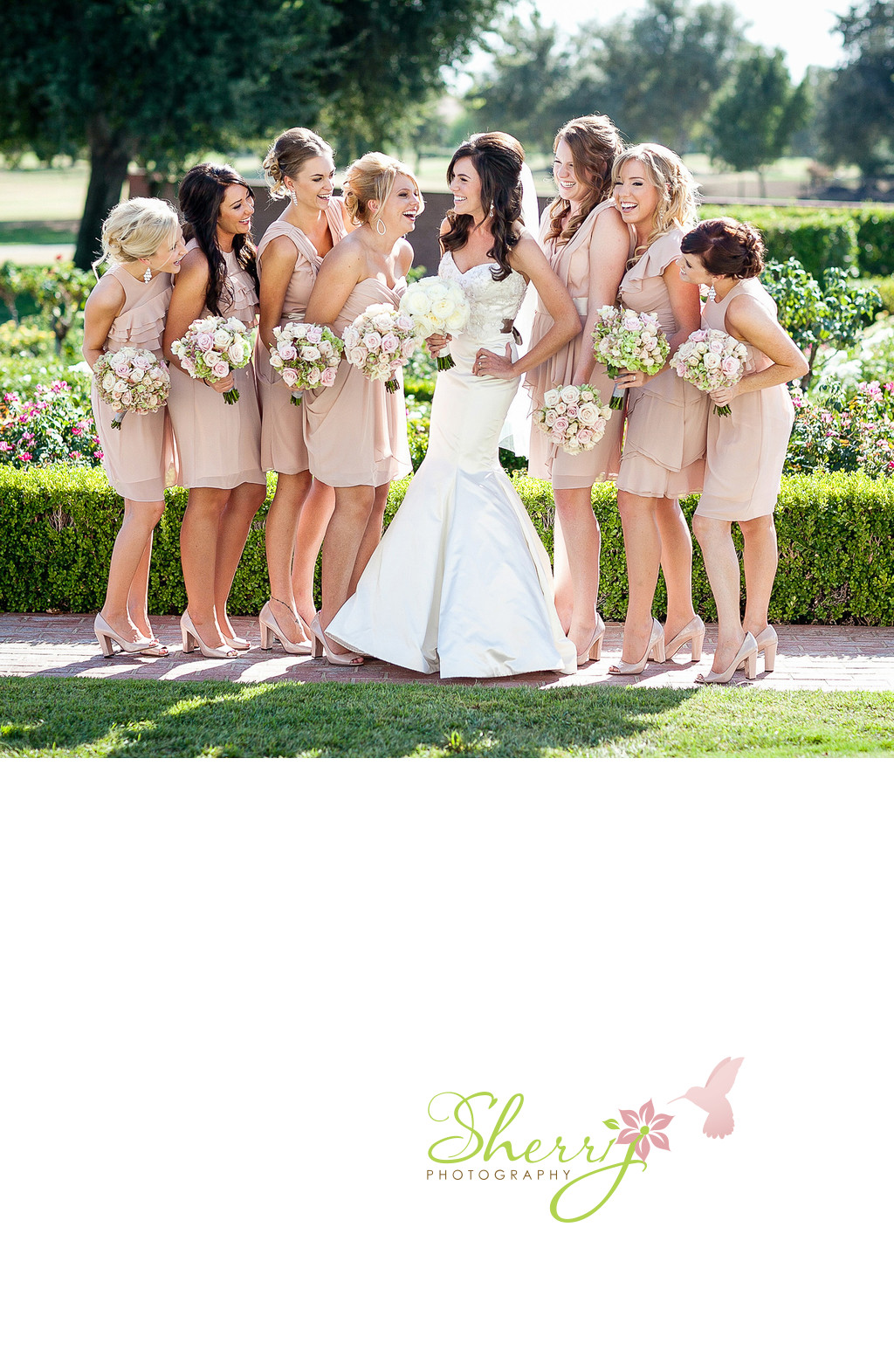 Wedding Photography bridesmaids Seven Oaks Bakersfield