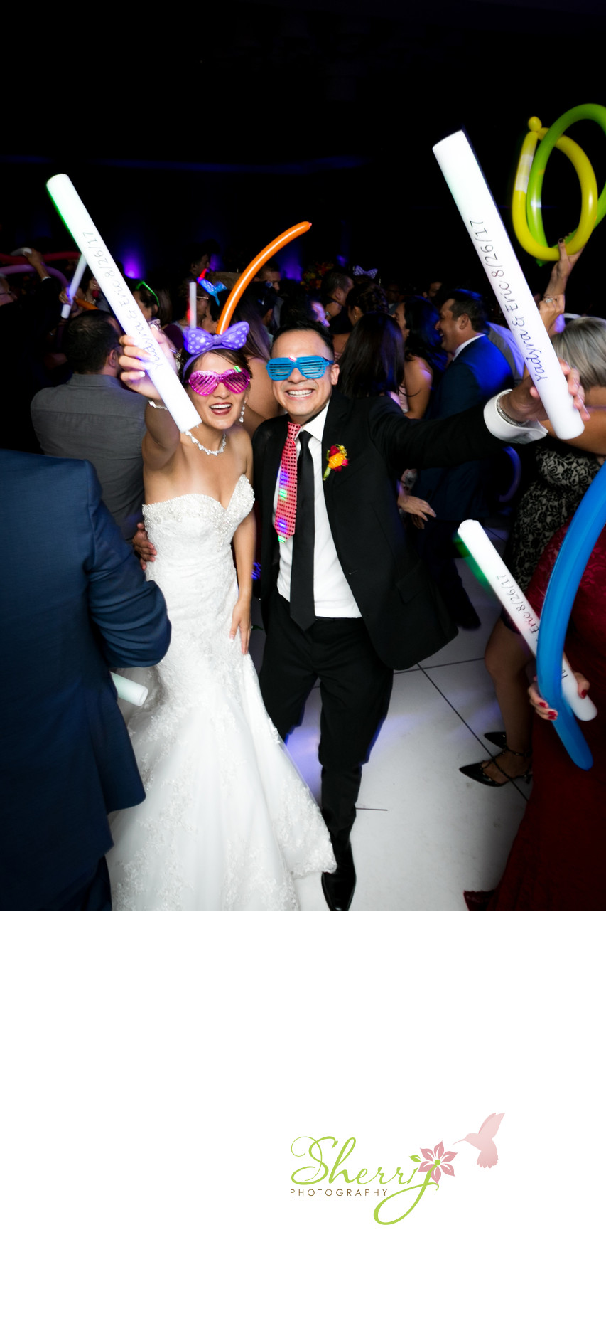 Bride and Groom dance party