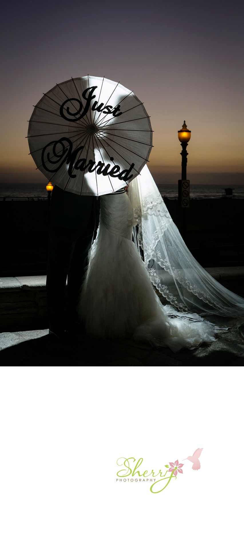 Huntington Beach Wedding Photography nightshot