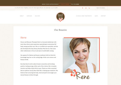 Beach Beauty Bar About Rene