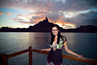 sunset Bora Bora Le Meridien