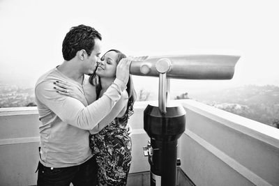 Griffith Observatory BW viewing