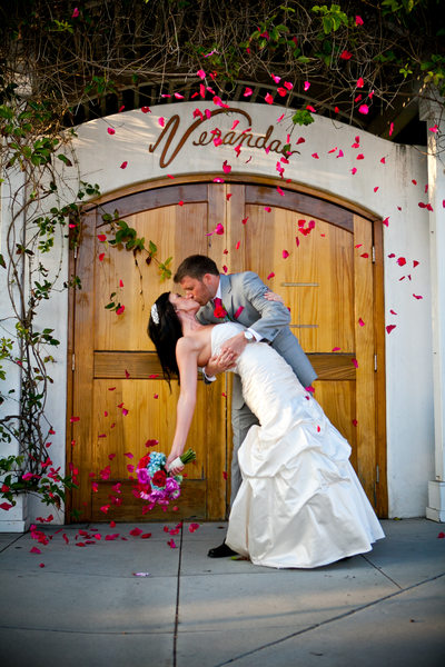 bride and groom Verandas wedding photography